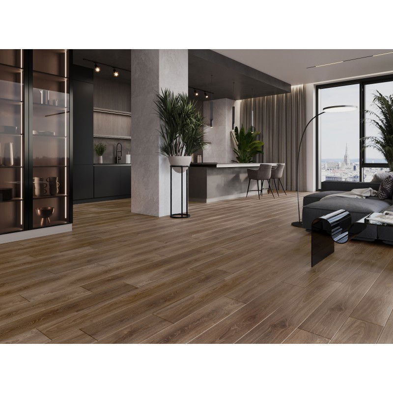 Mexen San Juan vzorek vinylových panelů SPC 6,5 mm, podklad IXPE 1,5 mm, 4 V-spára, Dub - F1049-S