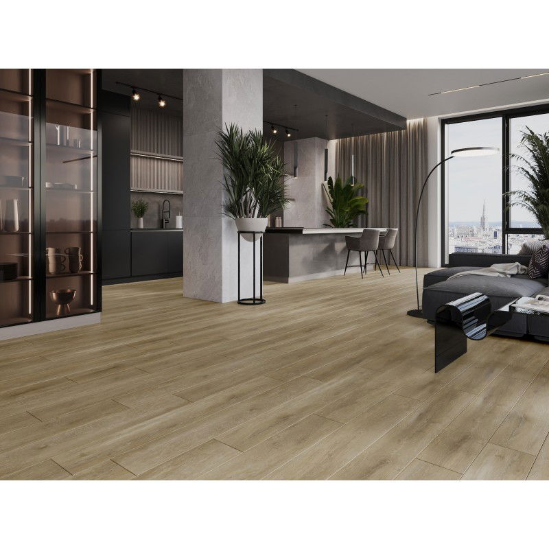 Mexen Clermont vzorek vinylových panelů SPC 6,5 mm, podložka IXPE 1,5 mm, 4 V-Fuga, Dub - F1053-S