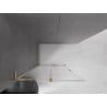 Mexen Velar L posuvná sprchová stěna Walk-in 90 x 200 cm, transparentní 8 mm, zlatá - 871-090-003-03-50