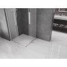Mexen Velar L Duo sprchový kout posuvný 90 x 90 cm, matný, chrom - 871-090-090-02-33-01