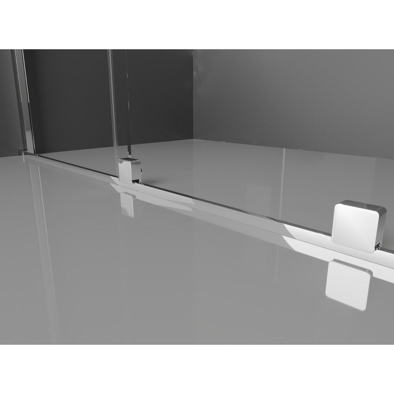 Mexen Velar L Duo sprchový kout posuvný 80 x 80 cm, matný, chrom - 871-080-080-02-33-01