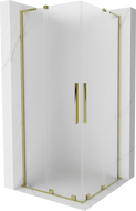 Mexen Velar L Duo sprchový kout posuvný 80 x 80 cm, matný, zlatý - 871-080-080-02-33-50