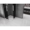 Mexen Velar L Duo posuvná sprchová kabina 90 x 90 cm, grafitová, bílá - 871-090-090-02-43-20