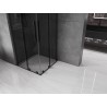 Mexen Velar L Duo posuvná sprchová kabina 100 x 100 cm, grafit, černá - 871-100-100-02-43-70