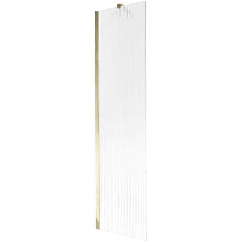 Mexen Next vanová zástěna 1-křídlová 50 x 150 cm, proužky, zlatá - 895-050-000-00-09-50