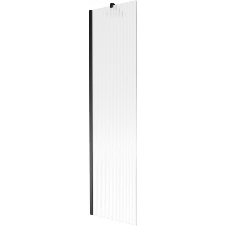 Mexen Next vanová zástěna 1-křídlová 50 x 150 cm, proužky, černá - 895-050-000-00-09-70