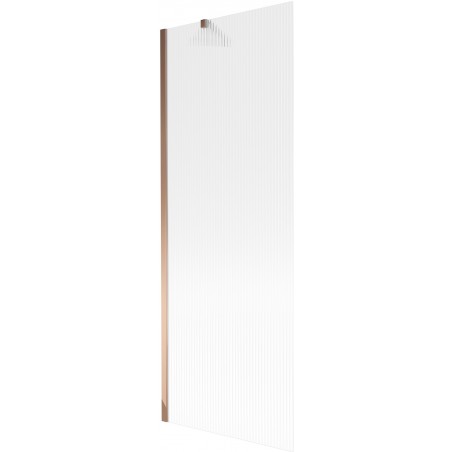 Mexen Next vanová zástěna 1-křídlová 70 x 150 cm, proužkovaná, růžové zlato - 895-070-000-00-09-60