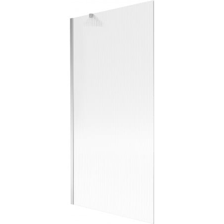 Mexen Next vanová zástěna 1-dílná 90 x 150 cm, proužky, chrom - 895-090-000-00-09-01