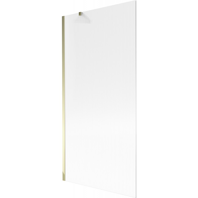 Mexen Next vanová zástěna 1-dílná 90 x 150 cm, pruhovaná, zlatá - 895-090-000-00-09-50