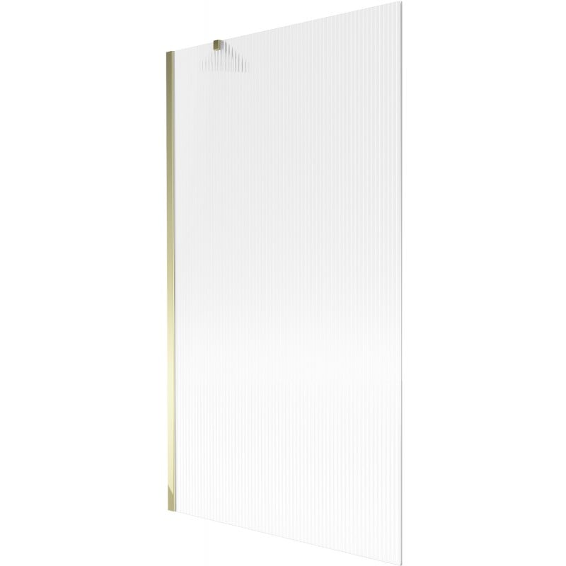 Mexen Next vanová zástěna 1-křídlová 100 x 150 cm, proužky, zlatá - 895-100-000-00-09-50
