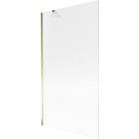 Mexen Next vanová zástěna 1-křídlová 100 x 150 cm, proužky, zlatá - 895-100-000-00-09-50