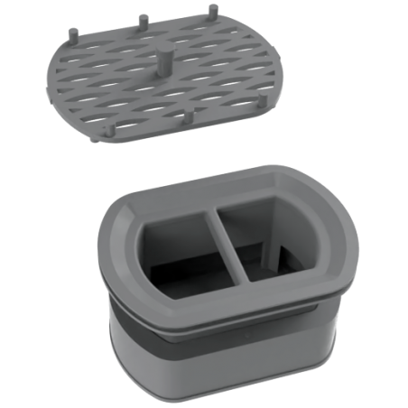 Mexen sifon s filtrem pro otočný liniový odtok, šedý - 1010098