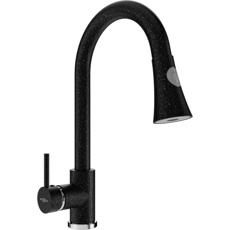 Mexen Elia kuchyňská baterie, černá skvrnitá - 670101-76