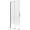 Mexen Velar vanová zástěna 2dílná posuvná 85 x 150 cm, čirá, kartáčovaný nikl - 896-085-000-01-97