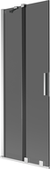 Mexen Velar vanová zástěna 2-křídlová posuvná 70 x 150 cm, grafit, chrom - 896-070-000-41-01