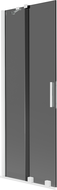 Mexen Velar vanová zástěna 2křídlová posuvná 70 x 150 cm, grafit, bílá - 896-070-000-41-20