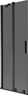 Mexen Velar vanová zástěna dvoukřídlá posuvná 70 x 150 cm, grafit, černá - 896-070-000-41-70