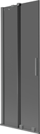 Mexen Velar vanová zástěna 2-křídlová posuvná 70 x 150 cm, grafit, gun metal - 896-070-000-41-95