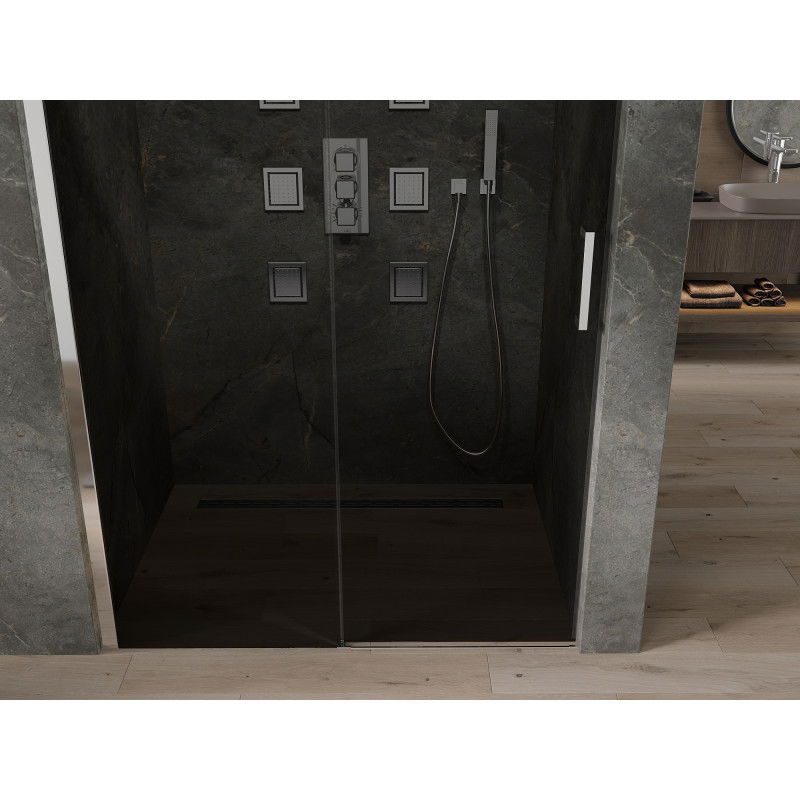 Mexen Omega posuvné sprchové dveře 120 cm, grafit, chrom - 825-120-000-01-40