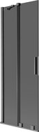 Mexen Velar vanová zástěna 2-dílná posuvná 75 x 150 cm, grafit, kartáčovaný gun gray - 896-075-000-41-66