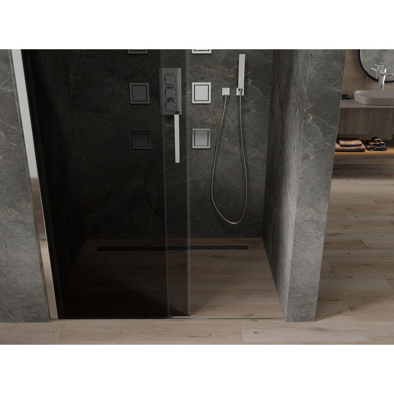 Mexen Omega posuvné sprchové dveře 120 cm, grafit, chrom - 825-120-000-01-40