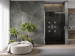 Mexen Omega posuvné sprchové dveře 130 cm, grafit, chrom - 825-130-000-01-40