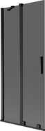 Mexen Velar vanová zástěna 2křídlová posuvná 85 x 150 cm, grafit, černá - 896-085-000-41-70