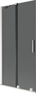 Mexen Velar vanová paraván 2-křídlový posuvný 90 x 150 cm, grafit, kartáčovaný nikl - 896-090-000-41-97
