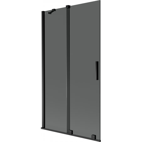 Mexen Velar vanová zástěna 2dílný posuvný 100 x 150 cm, grafit, černá - 896-100-000-41-70