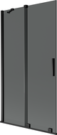 Mexen Velar vanová zástěna 2dílný posuvný 100 x 150 cm, grafit, černá - 896-100-000-41-70