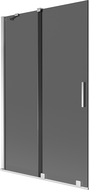 Mexen Velar sprchová zástěna 2křídlová posuvná 110 x 150 cm, grafit, chrom - 896-110-000-41-01
