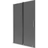 Mexen Velar vanová zástěna 2křídlá posuvná 110 x 150 cm, grafitová, gun metal - 896-110-000-41-95
