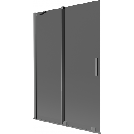 Mexen Velar sprchová zástěna 2křídlová posuvná 120 x 150 cm, grafit, gun metal - 896-120-000-41-95