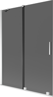 Mexen Velar vanová zástěna 2-dílná posuvná 130 x 150 cm, grafit, chrom - 896-130-000-41-01