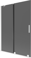 Mexen Velar vana paravan 2dveřový zasouvací 130 x 150 cm, grafit, bílý - 896-130-000-41-20