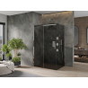 Mexen Omega posuvná sprchová kabina 130 x 80 cm, grafit, chrom - 825-130-080-01-40