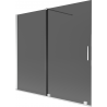 Mexen Velar vanová zástěna 2-křídlová posuvná 170 x 150 cm, grafit, chrom - 896-170-000-41-01