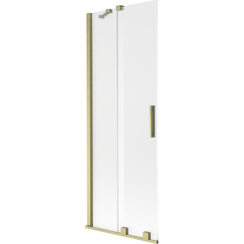 Mexen Velar vanová zástěna 2-křídlá posuvná 70 x 150 cm, sražená, zlatá kartáčovaná - 896-070-000-31-55