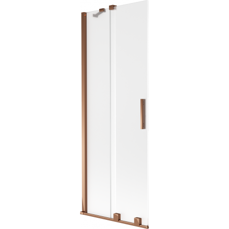 Mexen Velar vanová zástěna 2-křídlová posuvná 70 x 150 cm, mrazové, růžové zlato - 896-070-000-31-60
