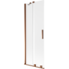 Mexen Velar vanová zástěna 2-křídlová posuvná 70 x 150 cm, mrazové, růžové zlato - 896-070-000-31-60