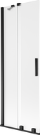 Mexen Velar dvoukřídlá vanová zástěna posuvná 70 x 150 cm, matná, černá - 896-070-000-31-70