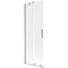 Mexen Velar vanová zástěna 2křídlá posuvná 70 x 150 cm, matná, kartáčovaný nikl - 896-070-000-31-97