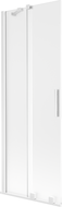 Mexen Velar vanová zástěna dvoukřídlá posuvná 75 x 150 cm, matné sklo, bílá - 896-075-000-31-20