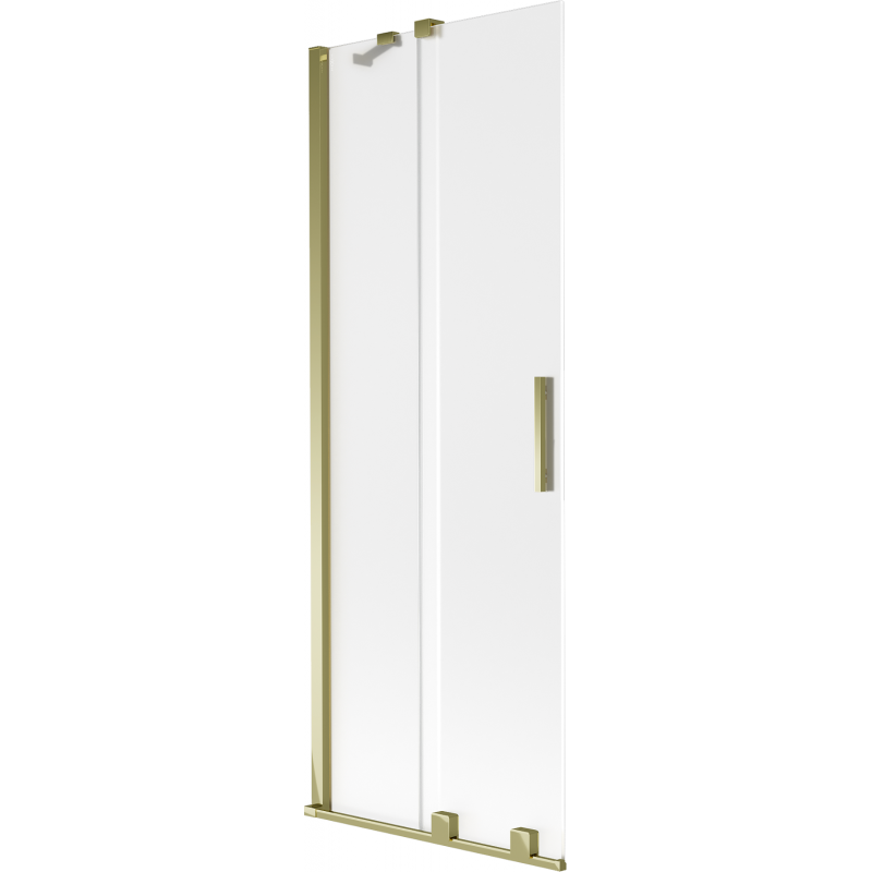 Mexen Velar skládací vanová zástěna 2-dílná posuvná 75 x 150 cm, mat, zlatá - 896-075-000-31-50