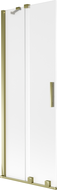 Mexen Velar skládací vanová zástěna 2-dílná posuvná 75 x 150 cm, mat, zlatá - 896-075-000-31-50