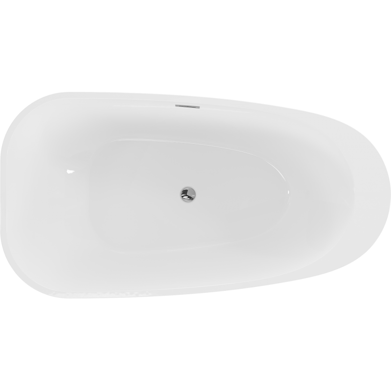 Mexen Giada volně stojící vana 170 x 90 cm, bílá lesk, přepad chrom - 52741709000-01