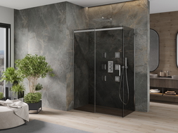 Mexen Omega posuvná sprchová kabina 160 x 80 cm, grafit, chrom - 825-160-080-01-40