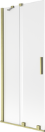 Mexen Velar sprchová zástěna 2-křídlová posuvná 80 x 150 cm, mat, zlatý kartáčovaný - 896-080-000-31-55