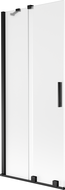 Mexen Velar vanová zástěna 2-křídlová posuvná 80 x 150 cm, matná, černá - 896-080-000-31-70