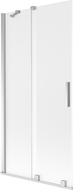 Mexen Velar vanová zástěna 2-křídlová posuvná 90 x 150 cm, mat, chrom - 896-090-000-31-01